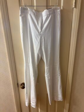 🌺White House Black Market White Wide-Leg Dress Pants💕